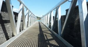 frp mesh panel bridge walkway